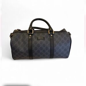 Gucci Monogram Black medium Duffel Bag